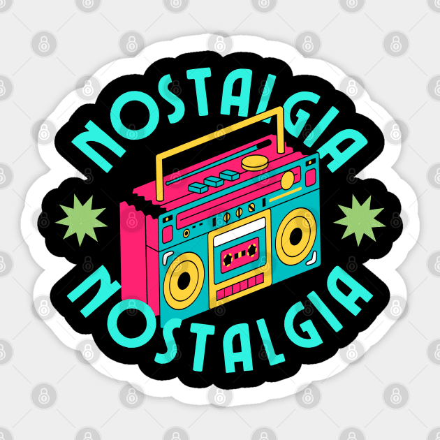Retro Tape Recorder VIntage Sticker by BloomInOctober